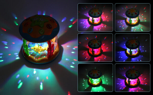 Baby Toys Ocean Park Rotating Projector, Various Pacify Music & Light, Super Fun, Early Educational Toys for 1 2 3 Year Girls and Boys Kids or Toddlers