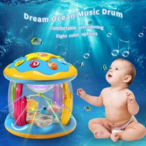 Baby Toys Ocean Park Rotating Projector, Various Pacify Music & Light, Super Fun, Early Educational Toys for 1 2 3 Year Girls and Boys Kids or Toddlers