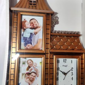 Emaacity- HOUSE WALL CLOCK WITH PHOTO FRAME - PFCLKCW1N0P60H44