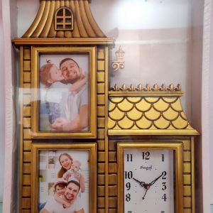 Emaacity- HOUSE WALL CLOCK WITH PHOTO FFRAME - PFWCLCW1N0P60H2
