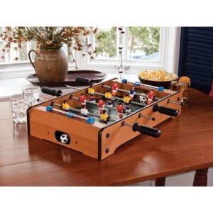 Tabletop Football |Wooden Mid-Sized Mini Football Table Game(Wood)