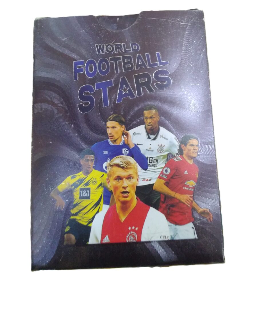 WORLD FOOTBALL STARS BLACK MATEL CARDS