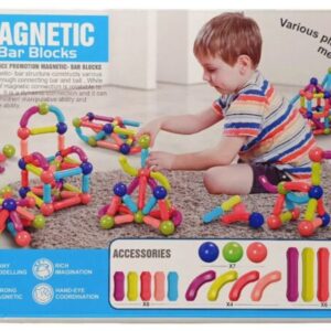 Magnetic bar blocks toy