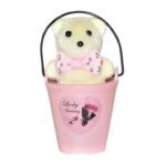Cute Small Basket Teddy Bear